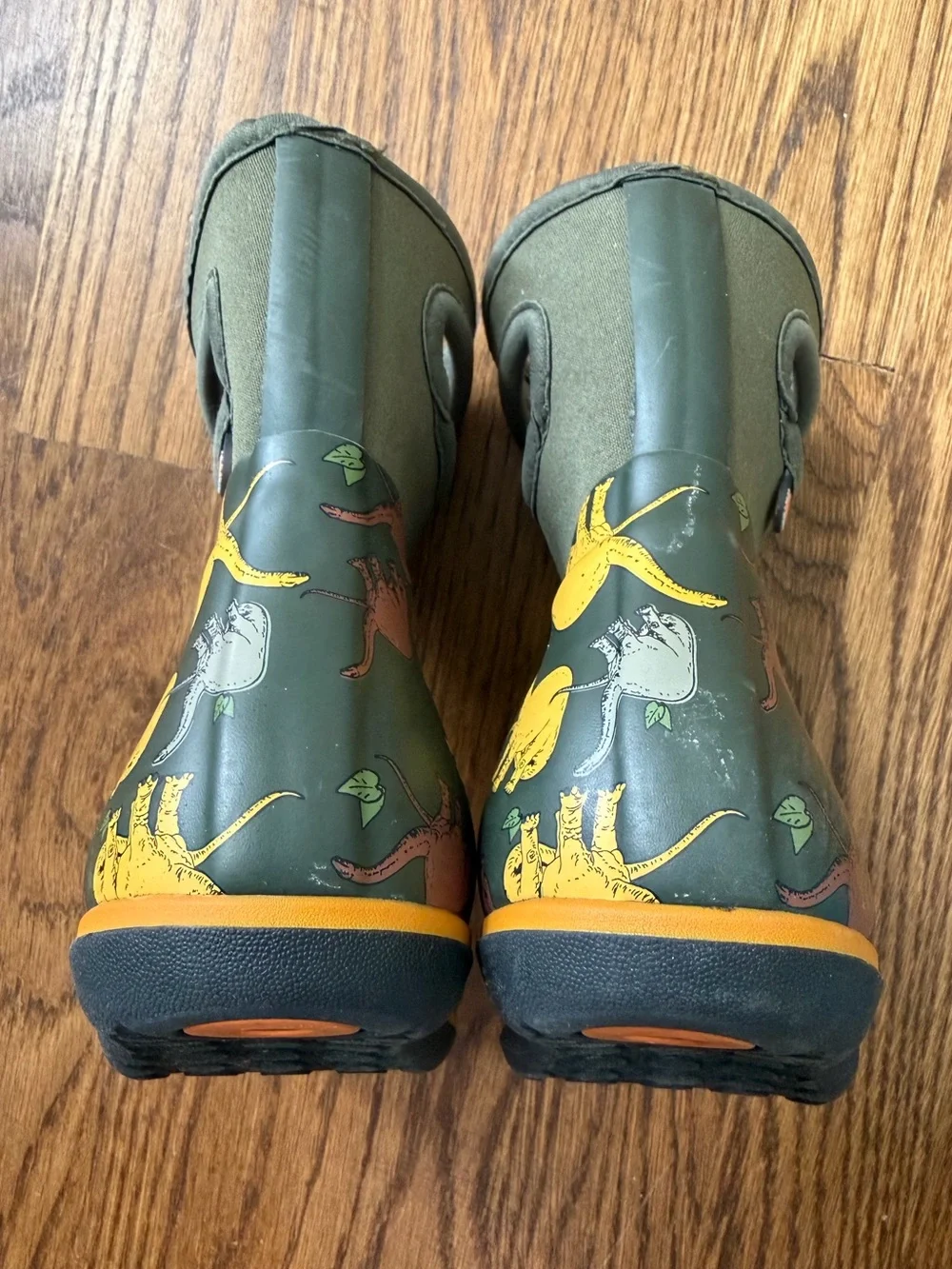 Bogs Classic Kids Waterproof Boots in Good Dino, toddler size 7